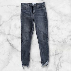 TopShop Women's Distressed Black Jeans 30 x 32